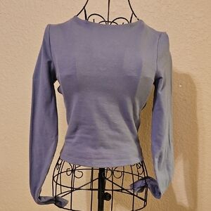 Windsor Periwinkle Long Sleeve Top